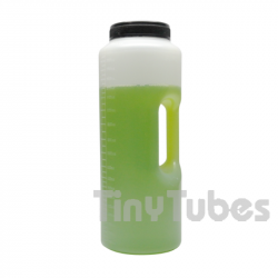 2L graduated cylindrical bottle lid with black shutter