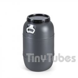 65L Grey screw lid barrel