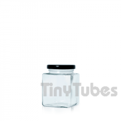 50ml Transparent CUBIC Glass Jar