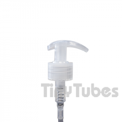 Natural RIBBED Lotion Pump 28/410 Tube 230mm