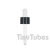 Black Gloss dropper 18/415 with white teat (15ml)