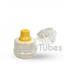 Fliptop 28/410 yellow and transparent