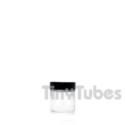 Transparent 30ml glass jar