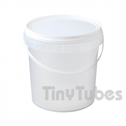 12L white bucket with handle