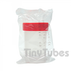 Sterile Sampling container 30ml with Red Cap