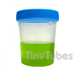 Sampling container 150ml with Blue Cap