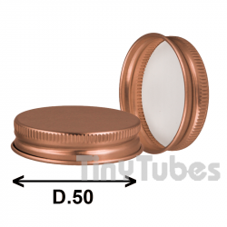 Bright Aluminum Copper Chicago Lid D50