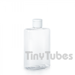 250ml PET transparent Petaca bottle