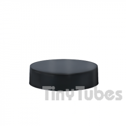 Matt Black Lid 100ml Glass Jar