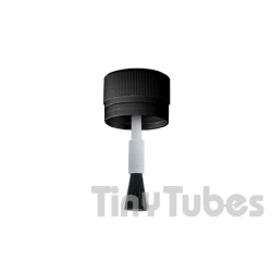 Black Cap with Brush and Seal d28 mm