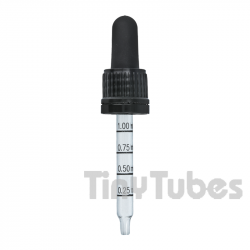 Graduated Black Dropper with Seal for Dropper 30ml