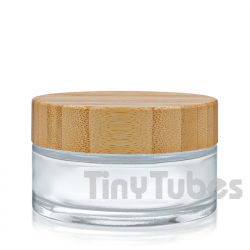 100ML Transparent Glass Bamboo Jar