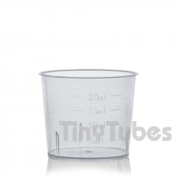 Measuring cup 20ml transparent